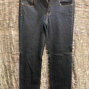 American Eagle Outfitters Dark Blue Skinny Straight Jeans Women’s Size 10